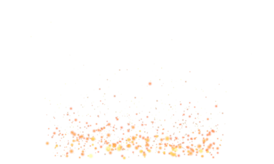 Fire dust sparks particles isolated on transparent background. Orange flames and glowing embers flying upward. Design element for overlay, compositing, VFX, PNG
