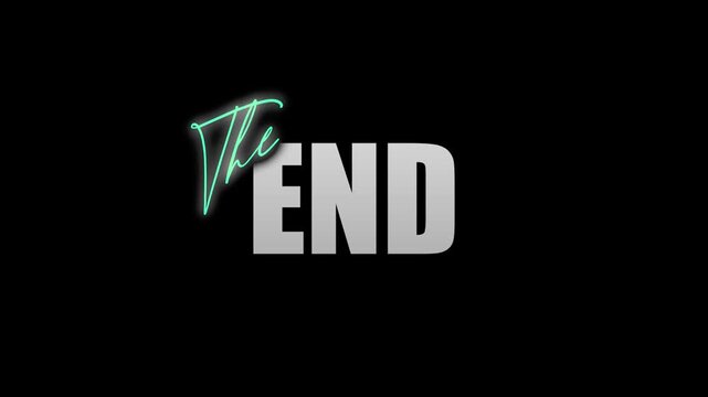 THE END TITLE WITH CINEMATIC ANIMATION
