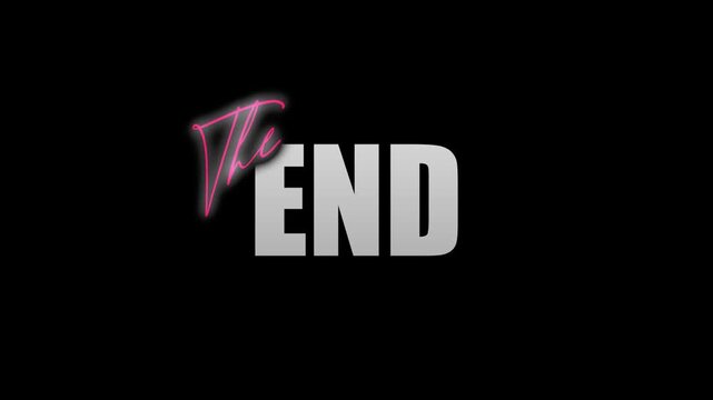 THE END TITLE WITH CINEMATIC ANIMATION