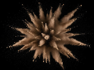 High speed photography captures dust impact