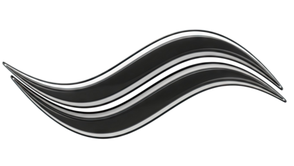 Abstract Black and White Wavy Stripes