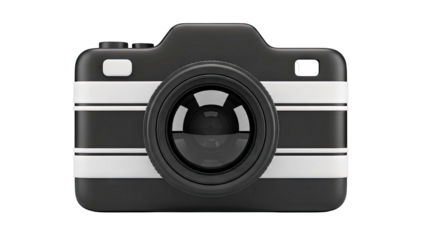 Minimalist 3D Camera Icon