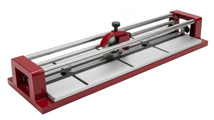 Tile cutting machine isolated on transparent background