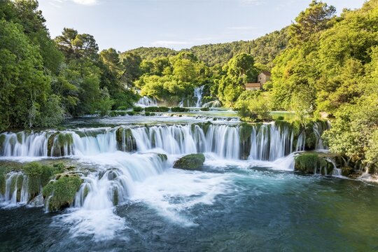 Krka Waterfall, Skradinski Buk, Krka National Park, Dalmatia, Croatia