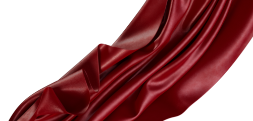 Stunning abstract image of flowing red fabric, perfect for design and decoration. Ideal for backgrounds, textiles, and d