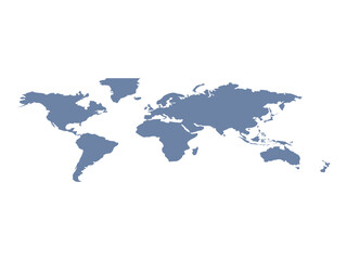 Naklejka premium Illustration of a Colored map of world 