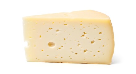 Wedge of Cheese Isolated on White Background