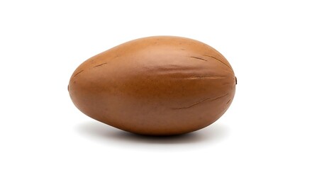 Whole Brown Coconut Isolated on White Background