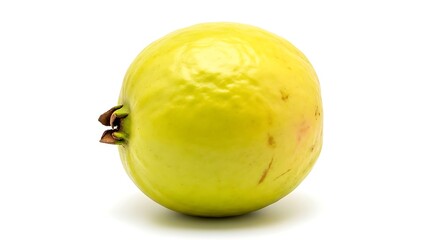 Whole Fresh Guava Fruit Isolated on White Background