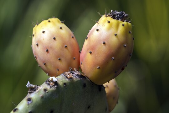 Prickly pear, fruit of the prickly pear (Opuntia), Madeira, Portugal