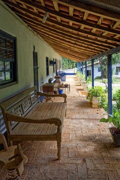 Veranda in a farm, Serra da Canastra, Sao Roque das Minas, Minas Gerais state, Brazil