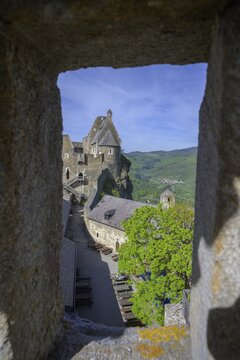 Aggstein Ruin, Wachau, Sch&ouml;nb&uuml;hel-Aggsbach, Lower Austria, Austria