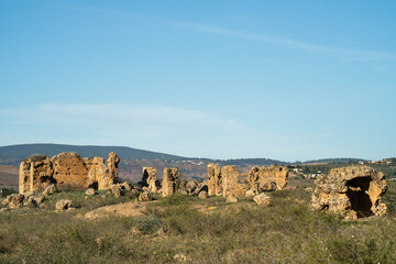 The archaeological site of Chemtou in Tunisia is known for its ancient marble quarries and Roman remains, illustrating the region&rsquo;s importance as a major source of high-quality stone in antiquity.