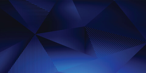Obraz premium Abstract Blue Geometric Background With Dark Triangles And Light Highlights For Design eps10