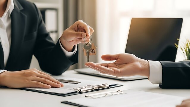 Property Ownership Transfer with House Key - Powered by Adobe