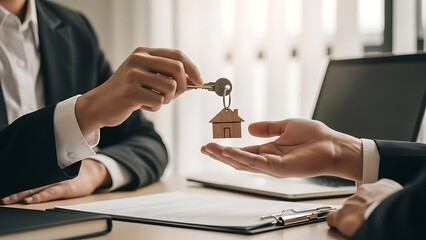 Buying Property Concept with House Keys
