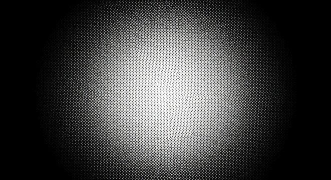 Abstract halftone gradient background with radial light effect and grainy texture for modern designs with minimalist and creative and bright