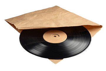 Fototapeta premium Vintage Vinyl Record with Paper Sleeve