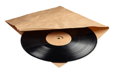 Vintage Vinyl Record with Paper Sleeve