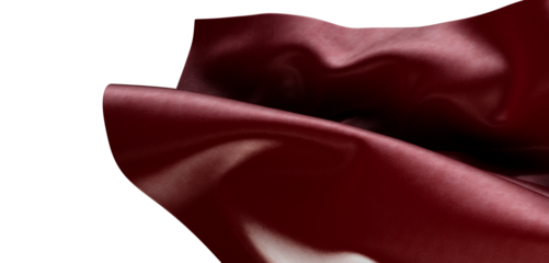 Close up of deep red fabric texture with flowing folds. Perfect for texture, abstract and creative projects.