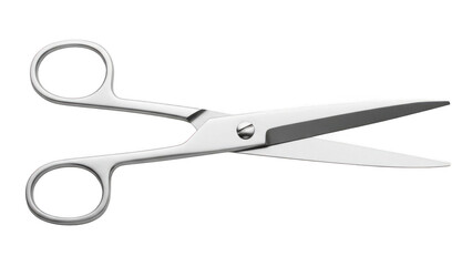 A pair of sharp scissors isolated on transparent background
