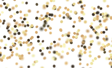 Abstract bokeh background with blurred golden dots, ideal for textures or backdrops.
