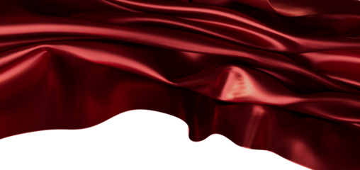 Luxurious satin fabric in rich burgundy color, perfect for elegant backgrounds, textures, and design