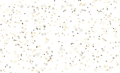 Sparkling abstract bokeh dots background, golden and silver colors, for celebrations and designs.