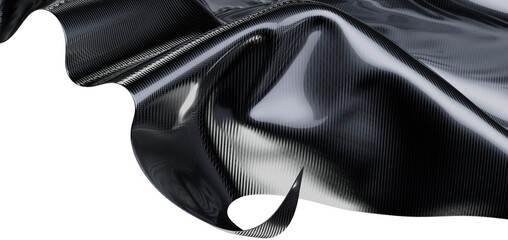 Abstract image featuring a detailed close-up of a glossy carbon fiber texture, ideal for backgrounds and design elements
