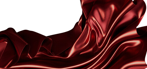 Elegant red fabric floating. Beautiful texture for background, wallpaper, or design use. High-qualit