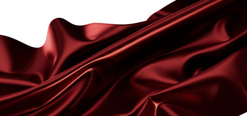 Luxurious burgundy satin cloth background.  Perfect for elegant designs, fashion, and texture.