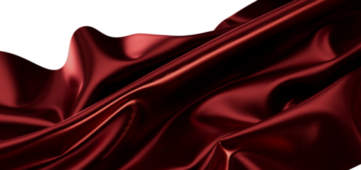 Luxurious burgundy satin cloth background.  Perfect for elegant designs, fashion, and texture.