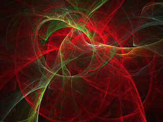 Fractal colored abstract on black background