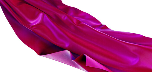 Close-up of vibrant pink fabric texture with light reflections. Perfect for backgrounds, abstract designs, and artistic