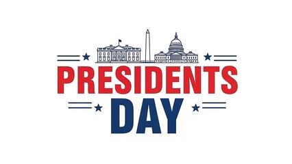 Happy presidents day celebrations with patriotic spirit and american heritage