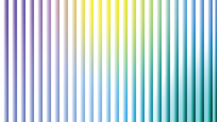 Obraz premium Rainbow Gradient Vertical Stripes on White Background