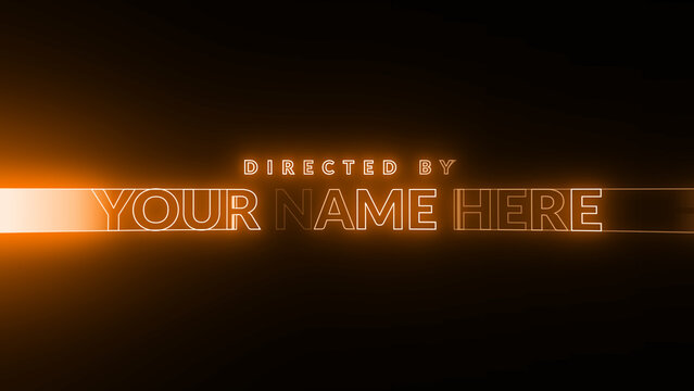 Neon Light Rays Title 5