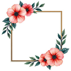 Elegant floral corner arrangement for wedding invitations