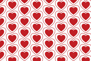 seamless pattern with hearts