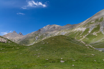 Panoramic mountain view of the Arves Massif in the French Alps