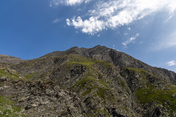 Panoramic mountain view of the Arves Massif in the French Alps