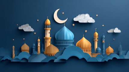 Eid Mubarak Design Background. abstract Vector Illustration for greetings card, poster and banner.