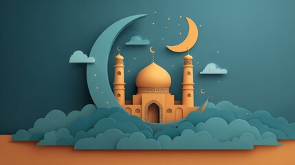 Eid Mubarak Design Background. abstract Vector Illustration for greetings card, poster and banner.