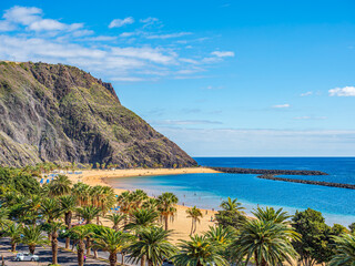Landscape with Las teresitas beach, Tenerife, Canary Islands, Spain