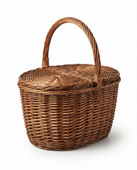 Obraz premium Empty Wicker Basket