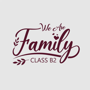 Design Vector Typography Family minimalist elegant and clean , modern element vector