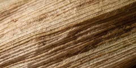Natural close up of wood grain fiber background. Sustainable agriculture provides resources for both material and food security promoting an organic lifestyle