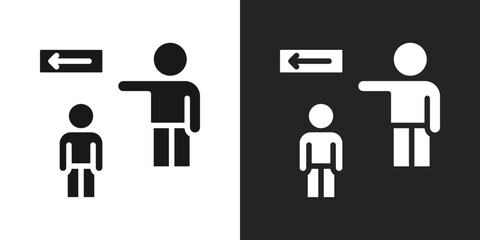 fired Icon In Black And White Glyph Style