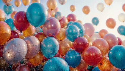 colorful balloons background