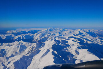 Fototapeta premium Turkey with the height of the plane. Landscapes of Turkey from the porthole